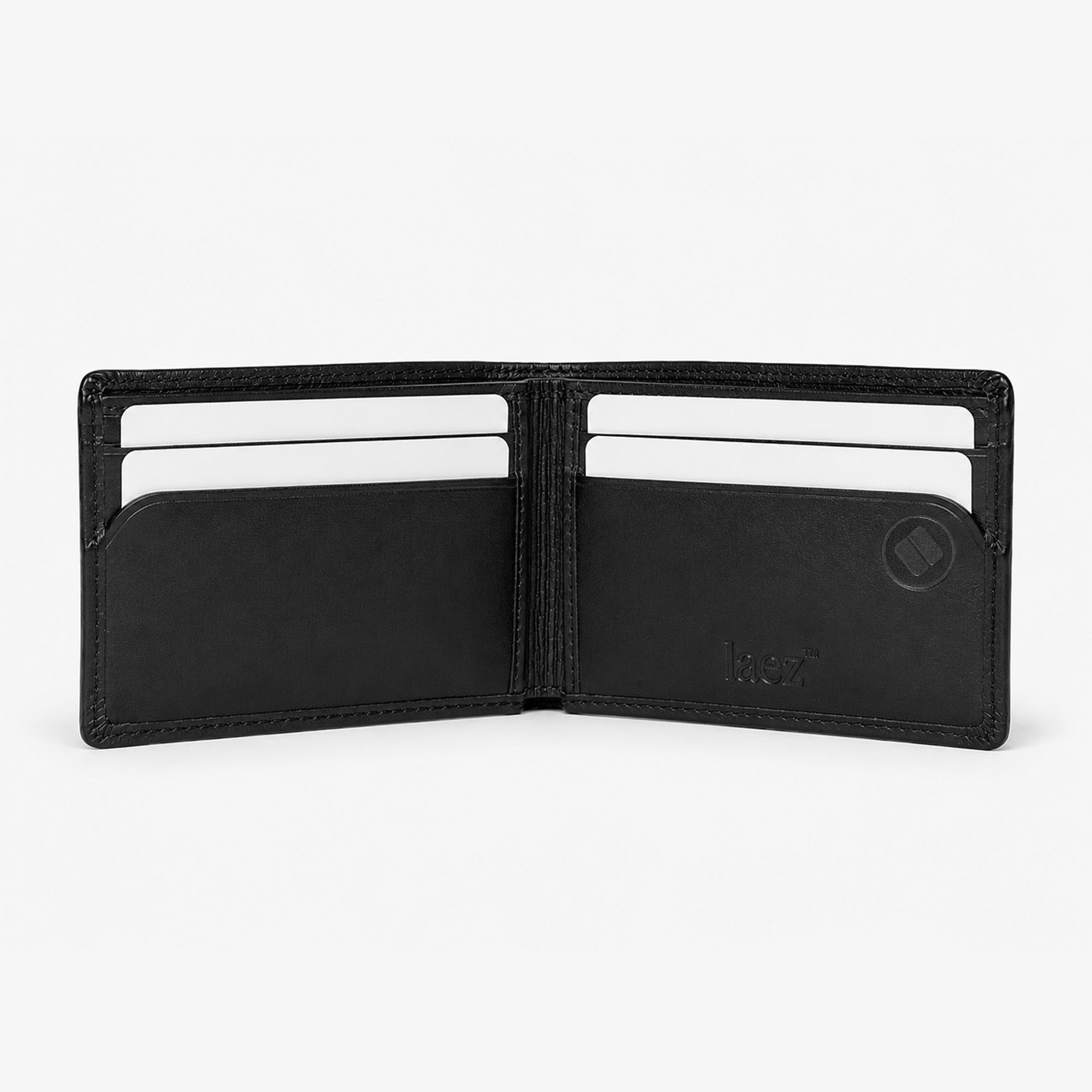 Slim RFID Leather Bifold Cash Wallet Black – LAEZ