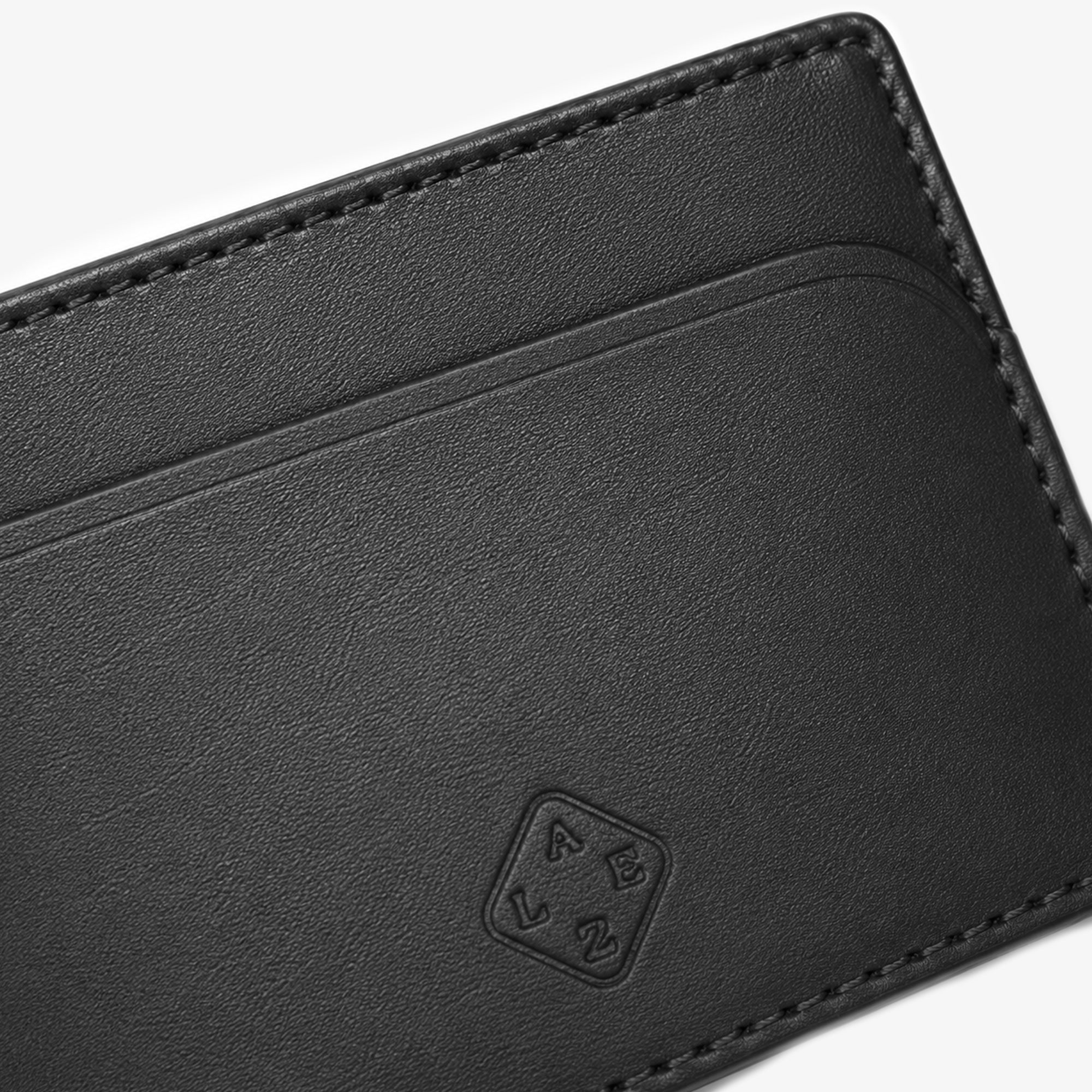 Slim RFID Leather Bifold Cash Wallet Black – LAEZ