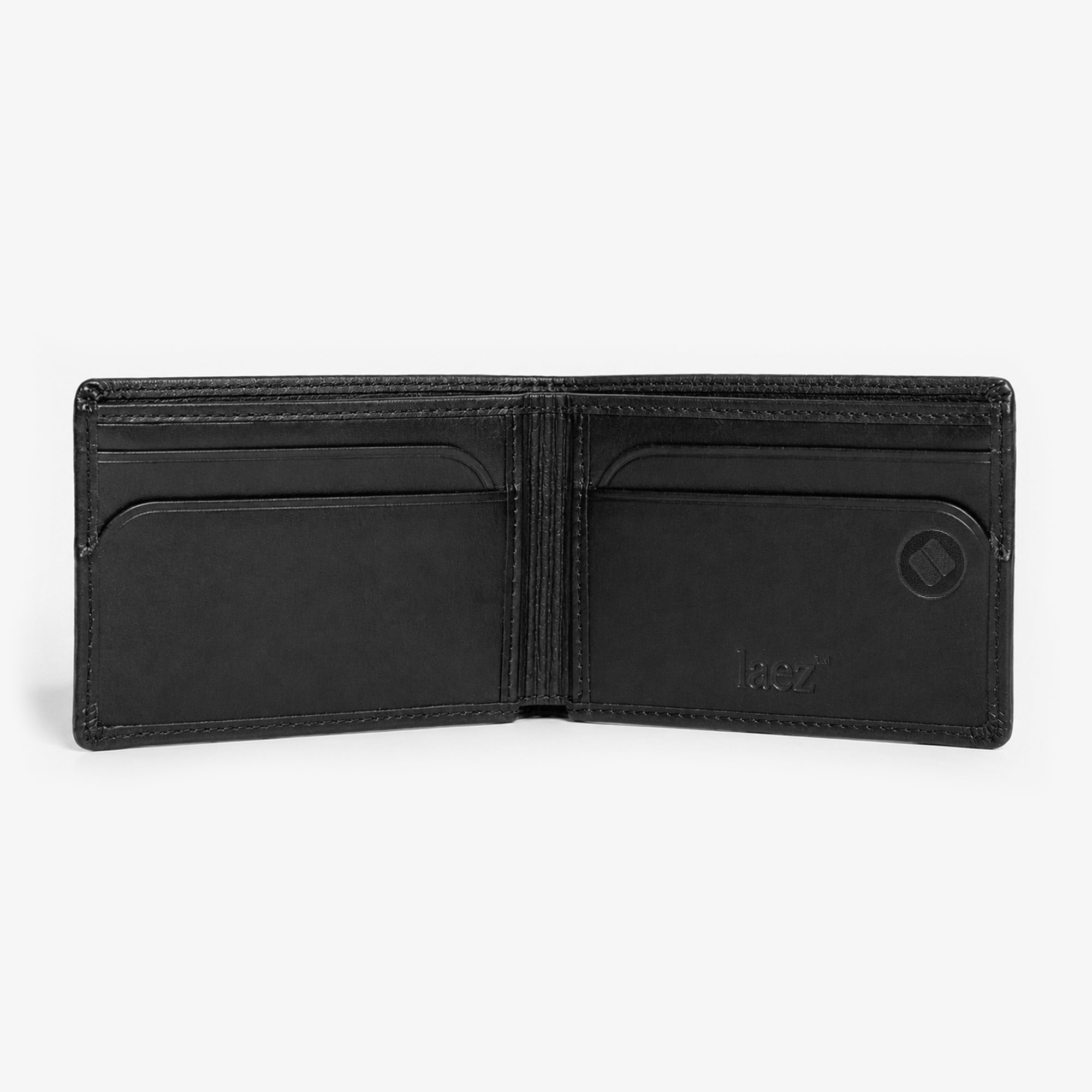 Slim RFID Leather Bifold Cash Wallet Black – LAEZ