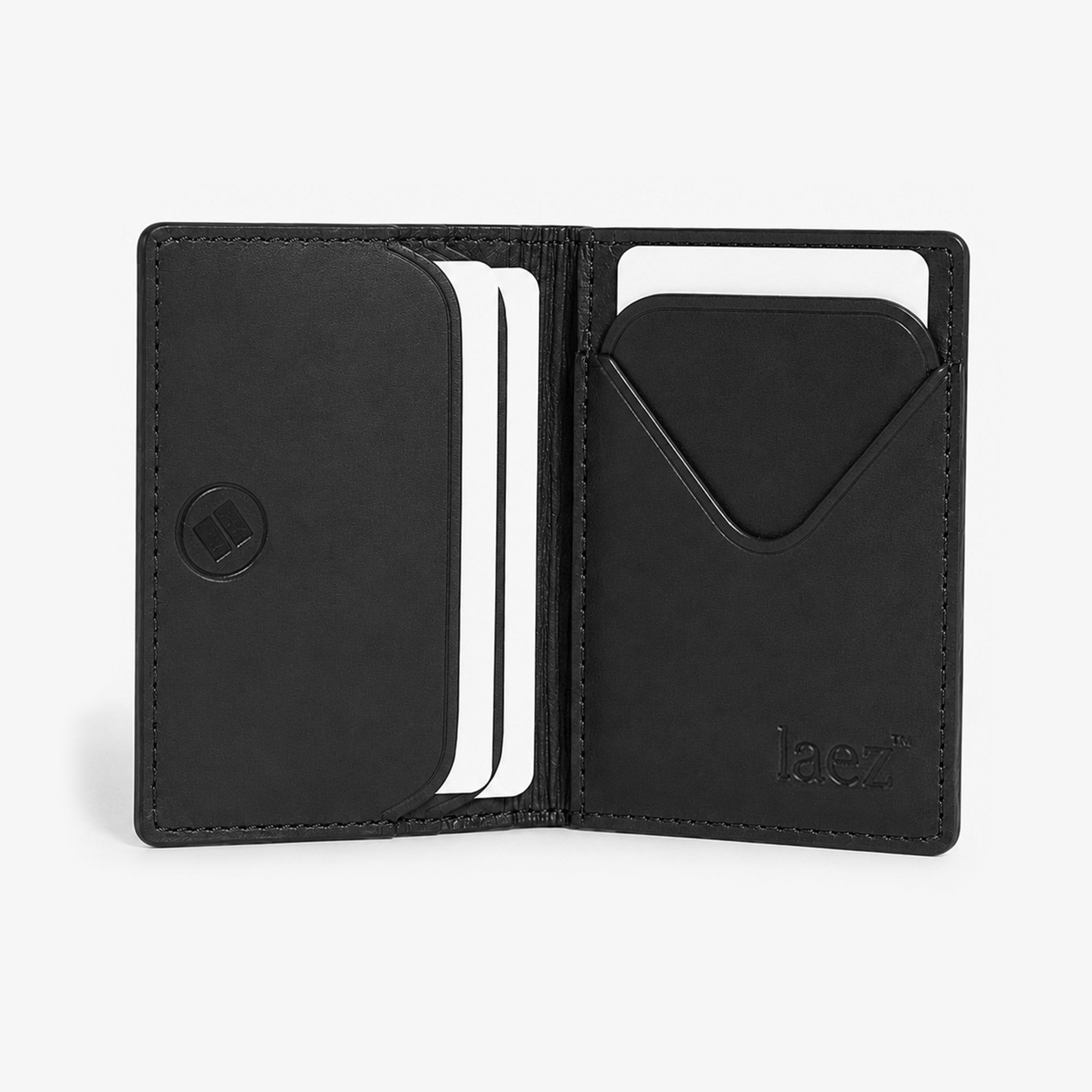 Slim RFID Leather Bifold Wallet Black – LAEZ
