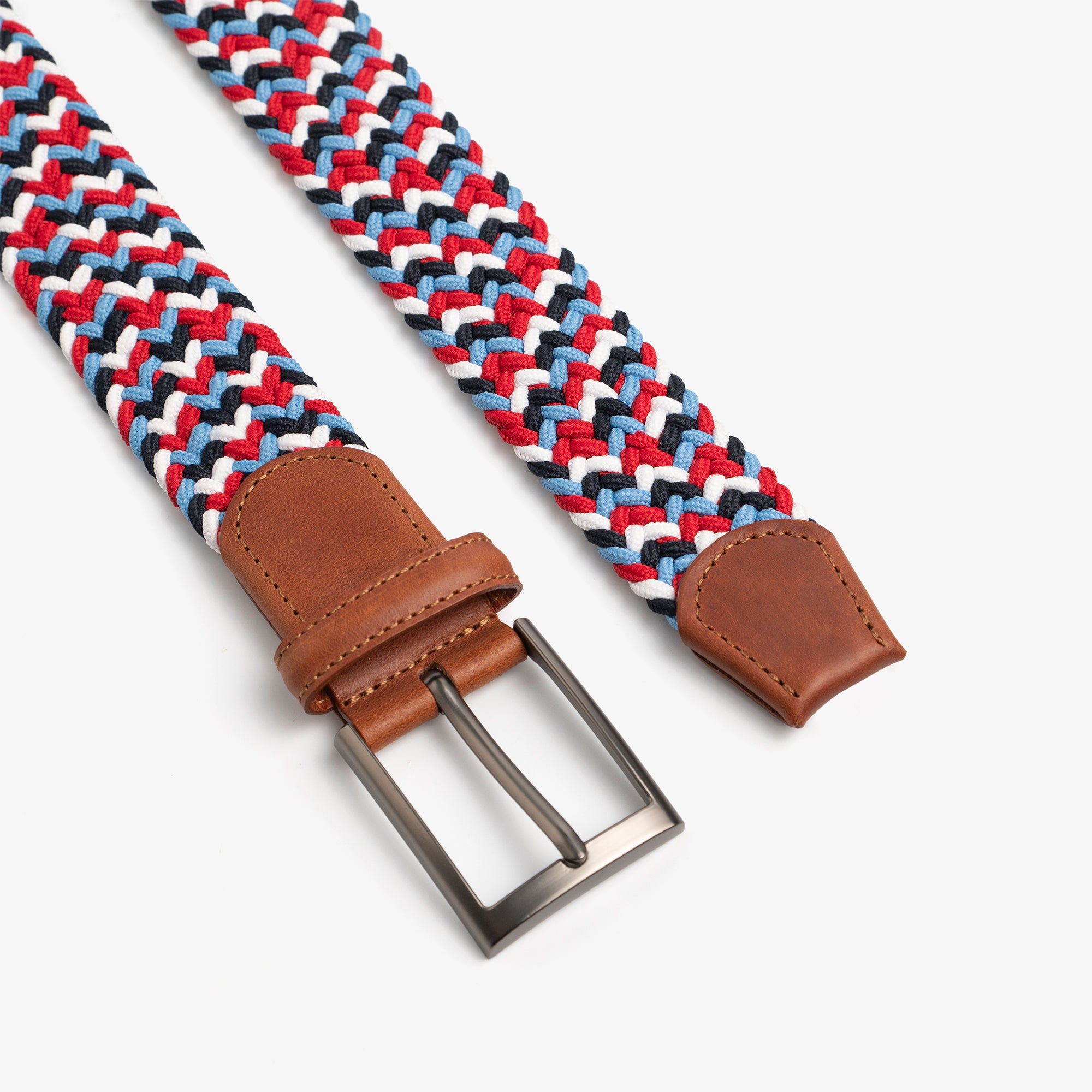LAEZ Independence Belt | Braided Stretch Belt for Men | Golf Belt
