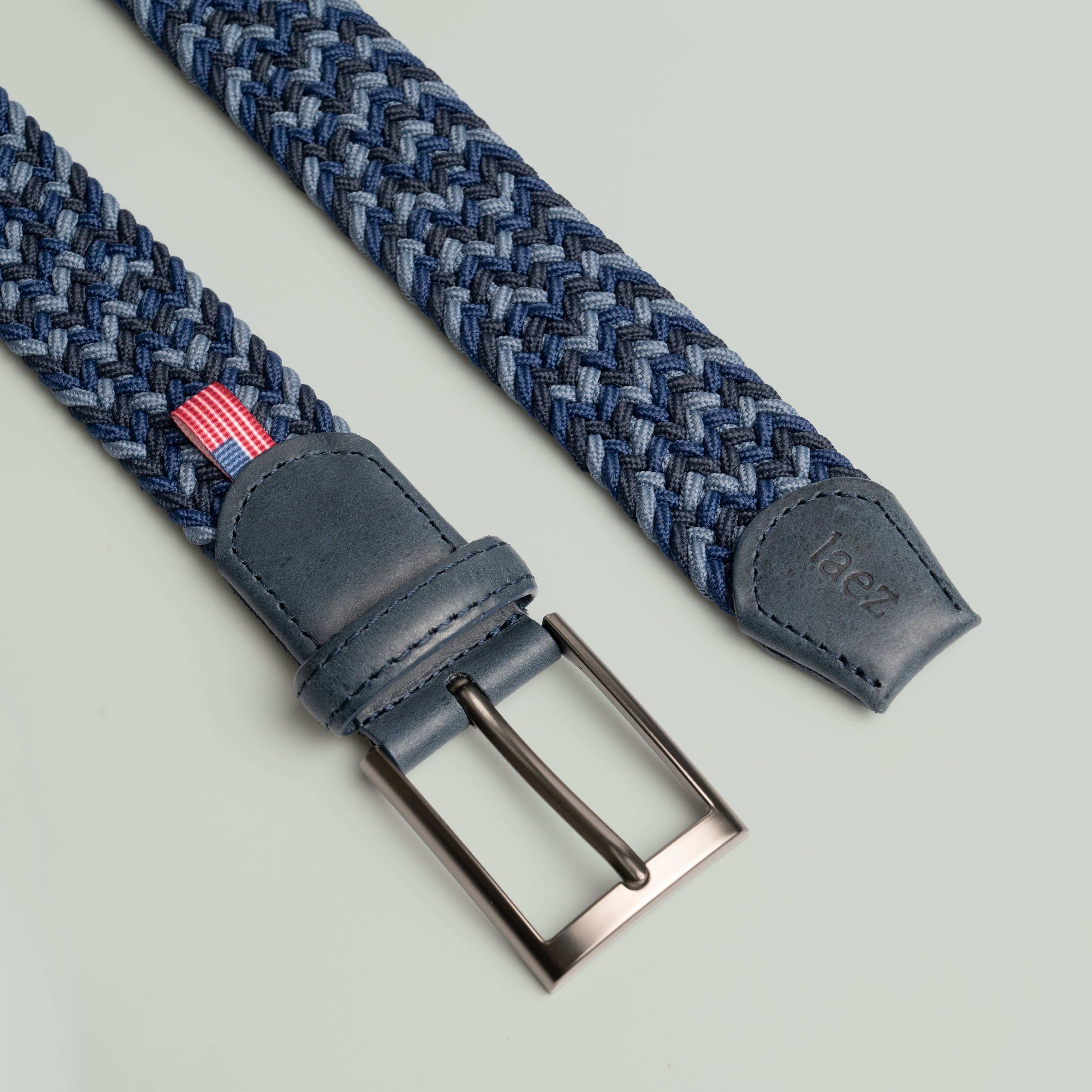 Indigo Belt folded in a blank background