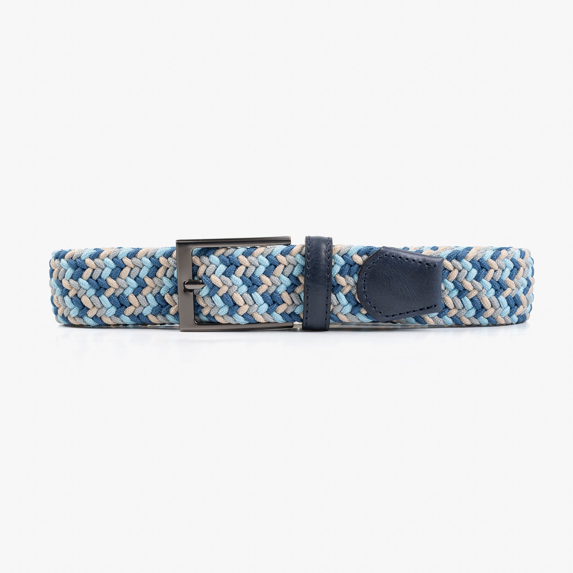 Indigo Braided Stretch Belt for Men - LAEZ