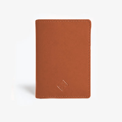 Slim RFID Leather Bifold Wallet Cognac