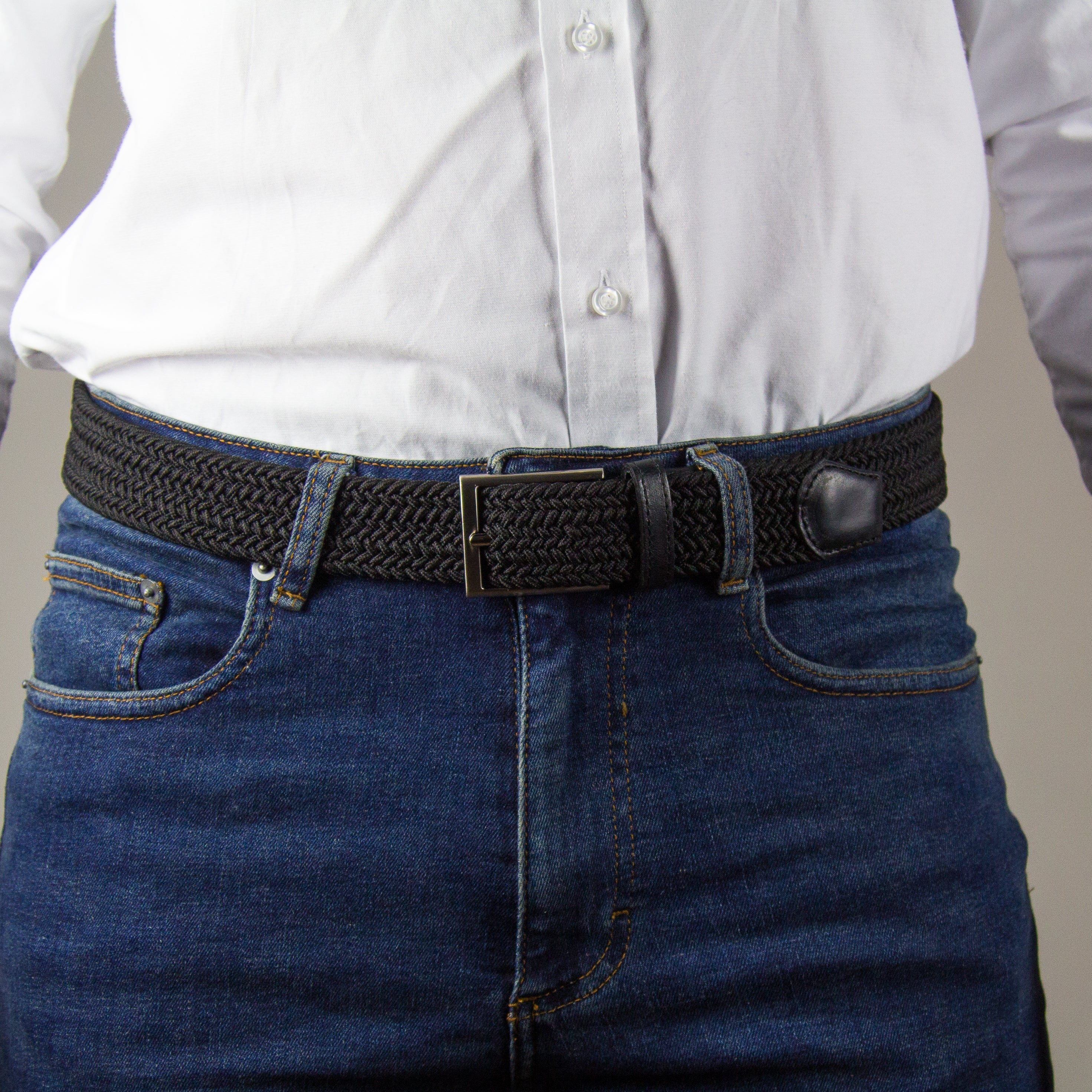 L'AIGLON woven elastic belt (BLACK×NAVY) L'AIGLON woven elastic belt (BLACK×NAVY) everyone購入 L